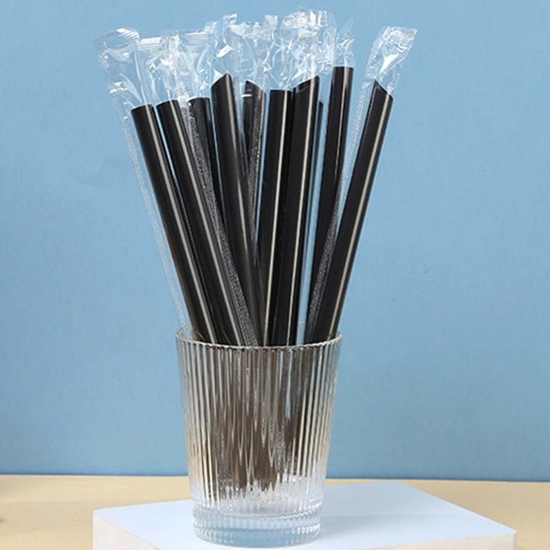 Flessibili e ecologiche cannucce di plastica e carta 100 quantità per il vostro business