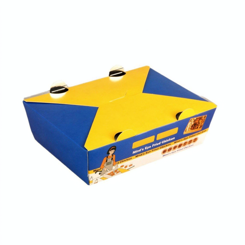 Scatole di pollo automatico a riempimento    Contenitori per pollo fritto, ali, bastoncini e tagliatelle resistenti al grasso (ingrosso)